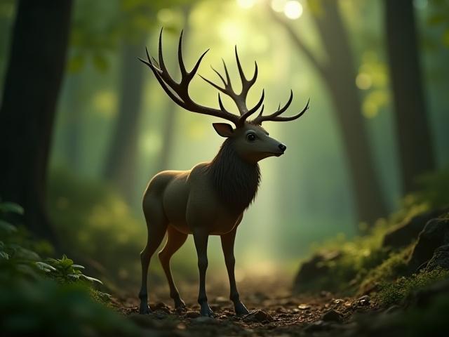 यथार्थवादी वन जीव 3D एनीमेशन