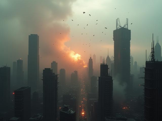 शहर विनाश VFX शॉट